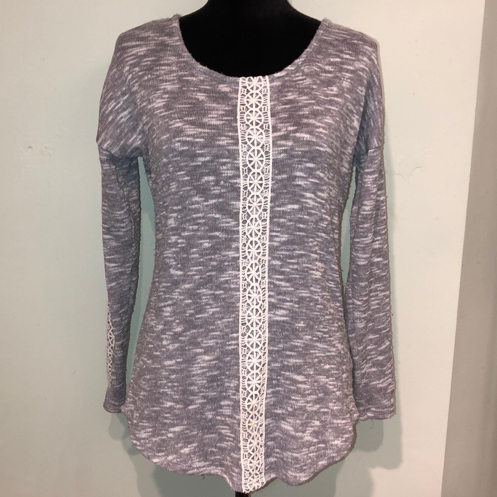 Jessica Simpson Lace Detail Knit Top